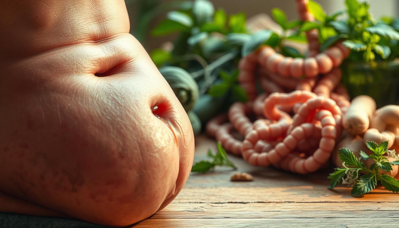 Ventre gonflé, Ballonnements, Spasmes intestinaux